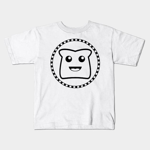 Crispy Toast Black Graphic Kids T-Shirt by KaraszKun